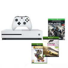 Microsoft XBox One S 1TB White + GOW 4 + FH 2 + Rare Replay (комплект)